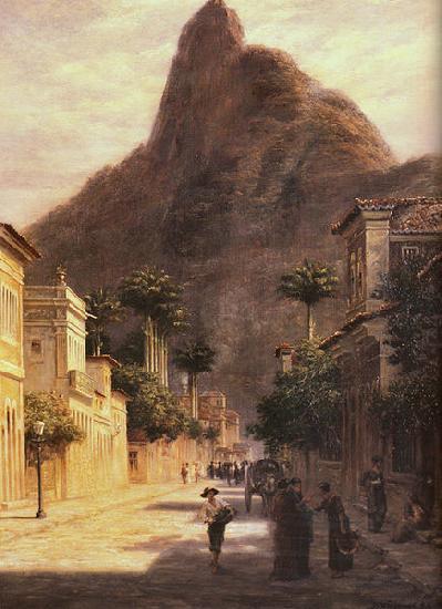 Bernhard Wiegandt Sao Clemente Street, Rio de Janeiro France oil painting art